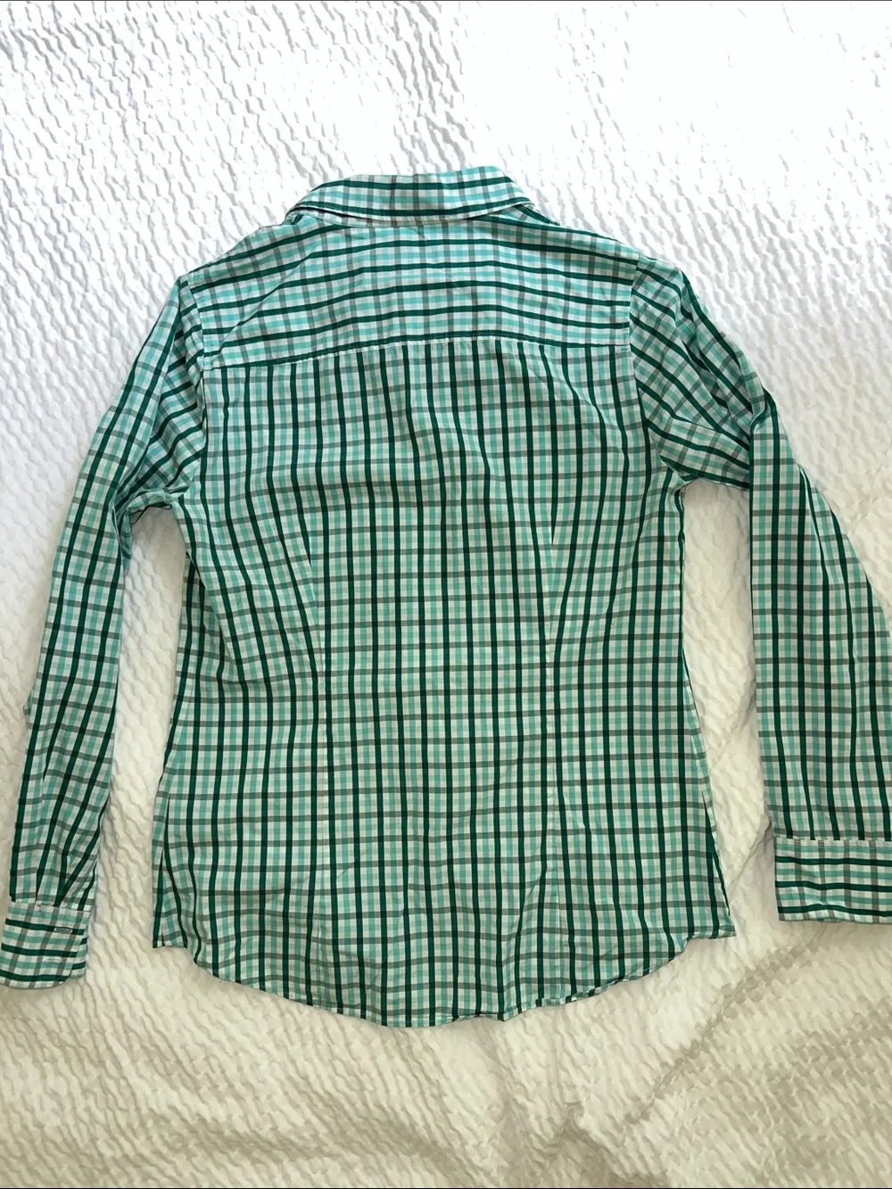 Thomas Mason for J.Crew women's button-up shirt in 100% cotton sz Small Slim